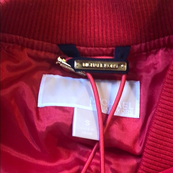 MICHAEL Michael Kors Polka Dot Bomber Jacket/Pouch - Picture 3 of 4